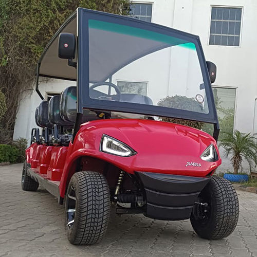 8 Seater Red Golf Cart