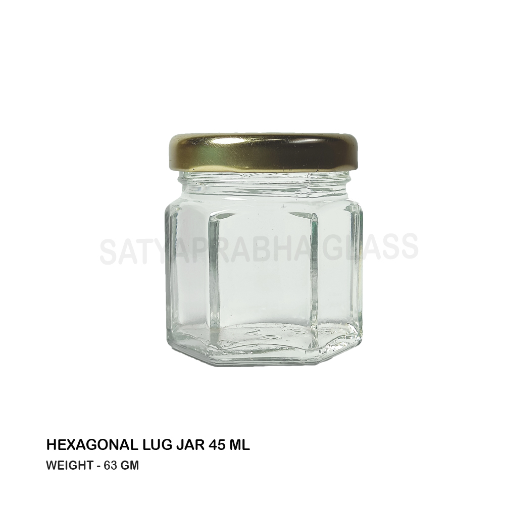 45 ml  Hexagonal Jar
