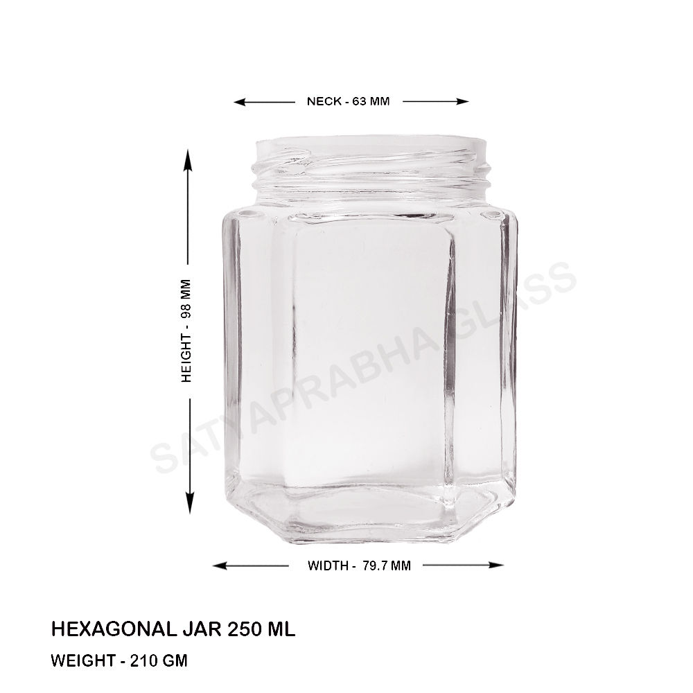 250 ml Hexagonal Jar