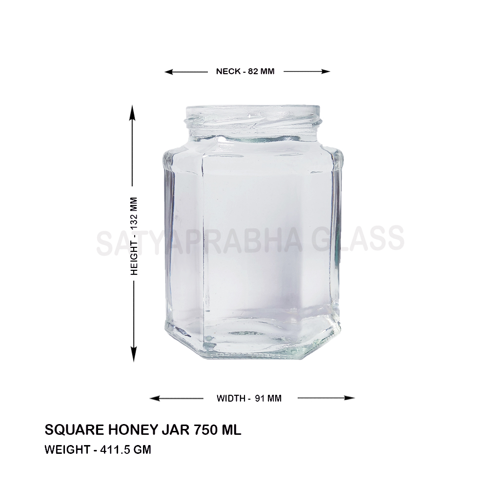 750 ml Hexagonal Jar