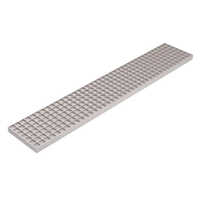 Plain Flat Grating - Steel, Custom Size, Rectangular | White Color, Powder Coated Finish, Suitable For Domestic, Commercial & Industrial Use