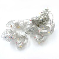8 FEET 12 WISH HEART BALL STRING LED LIGHTS WITH COLOR BOX FOR HOME DECORATION DIWALI AND WEDDING LED CHRISTMAS LIGHT INDOOR AND OUTDOOR LIGHT FESTIVAL DECORATION (3388)