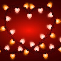 8 FEET 12 WISH HEART BALL STRING LED LIGHTS WITH COLOR BOX FOR HOME DECORATION DIWALI AND WEDDING LED CHRISTMAS LIGHT INDOOR AND OUTDOOR LIGHT FESTIVAL DECORATION (3388)