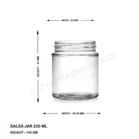 200 ml Salsa Jar