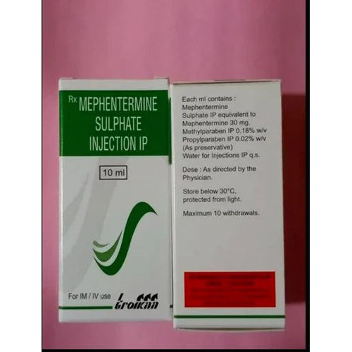 Mephentermine Sulphate Injection Keep In A Cool & Dry Place