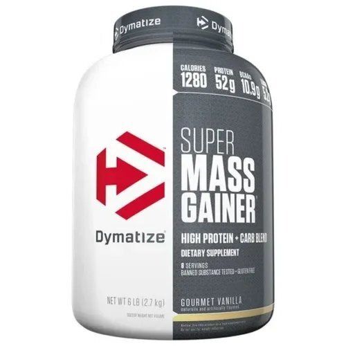 Dymatize Super Mass Gainer Protein Supplement With Digestive Enzymes Gourmet Vanilla 6 Lbs