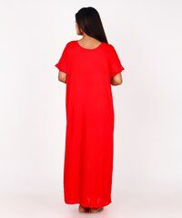 WOMENS EMBROIDERY RED NIGHT GOWN