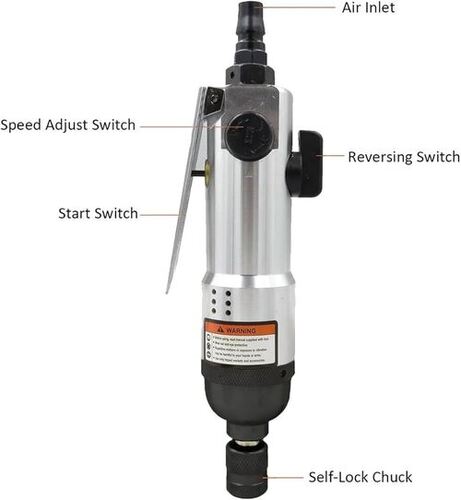 Silver Pneumatic Ke8041 Air Screwdriver