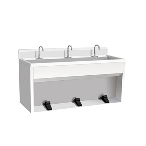Express KitchQuip Commercial Stainless Steel Dual Foot Pedal Control For Sink Faucet – Hands-Free!