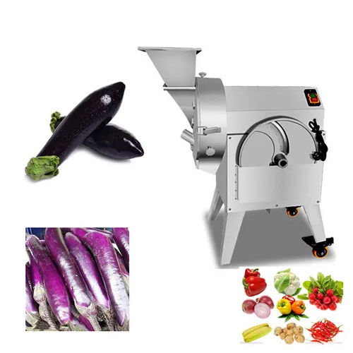 Gray Eggplant Cutting Machine