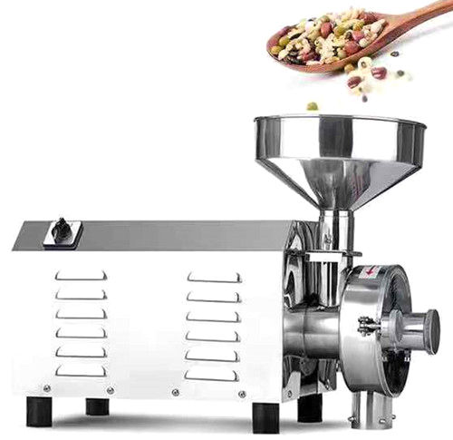 White Dlf-3000 Electric Coffee Cocoa Bean Grinding Machine