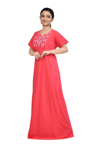 WOMENS EMBROIDERY  NIGHT GOWN