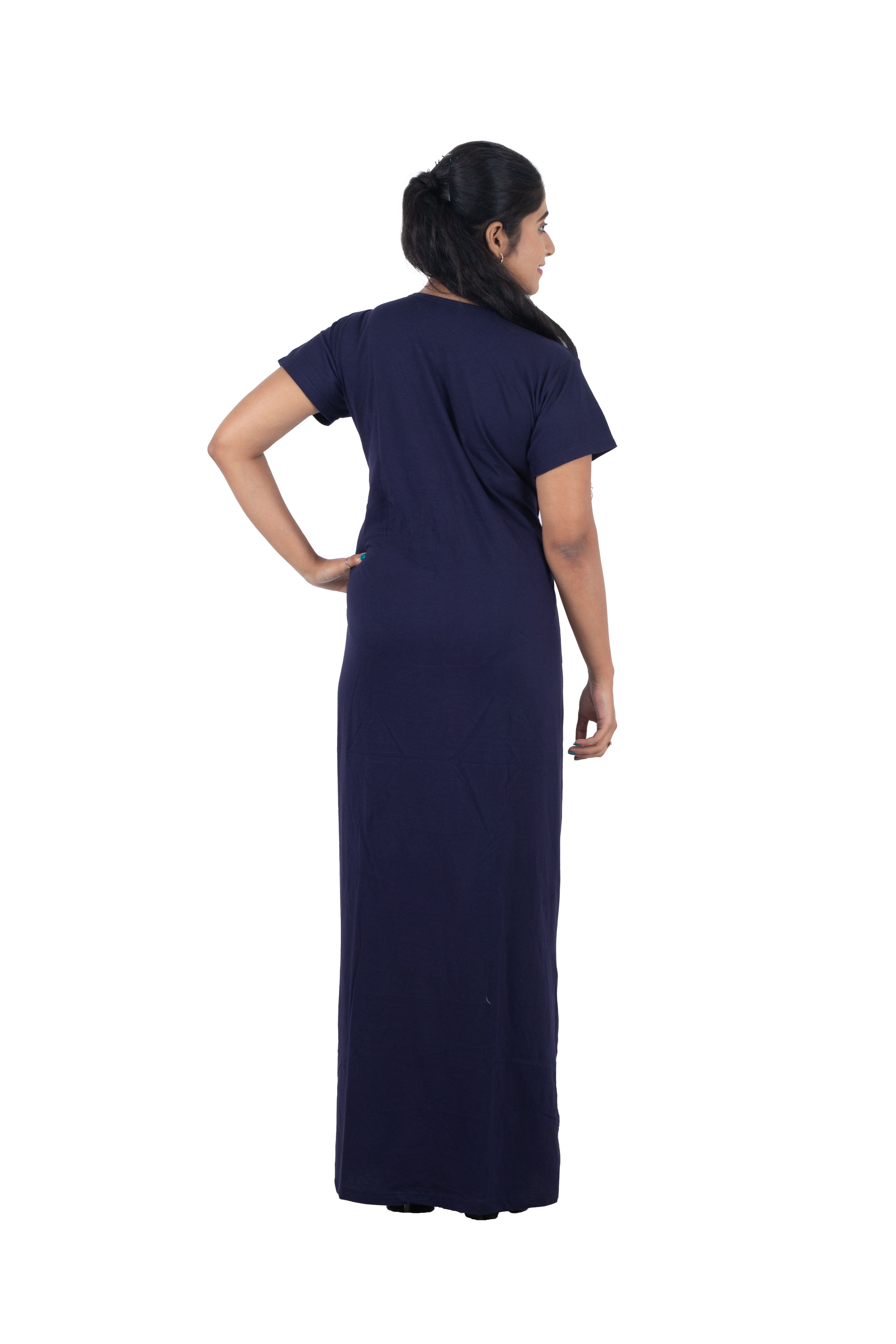 WOMENS EMBROIDERY   NAVIBLUE NIGHT GOWN