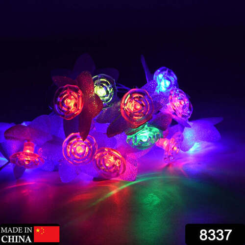 4MTR FLOWER DESIGN HOME DECORATION ELECTRICAL SERIES LIGHT HOME DECORATION DIWALI AND WEDDING LED CHRISTMAS STRING LIGHT INDOOR AND OUTDOOR LIGHT (8337)