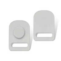 Wisp Headgear Clips Rp - Medical-grade Plastic, 3x1.2x0.5cm, Transparent | Lightweight, Durable, Reusable, Easy Attachment