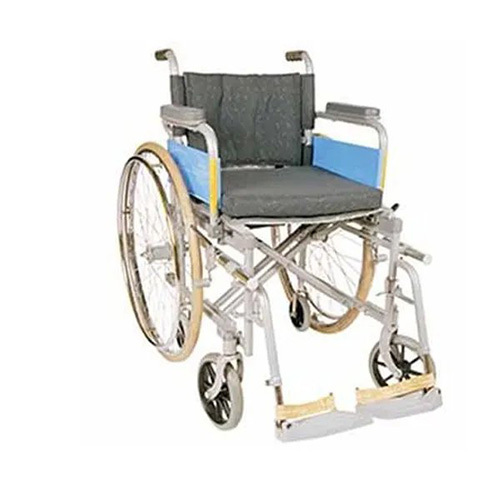 Vissco Invalid Foldable Wheelchair Deluxe Folding With Spoke Tyres Wheelchair