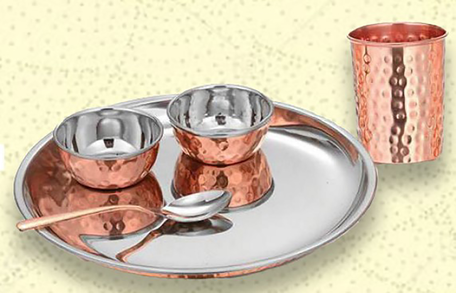 SOVERIGN THALI SET-CU/SS BIG ( 8 PCS SET)