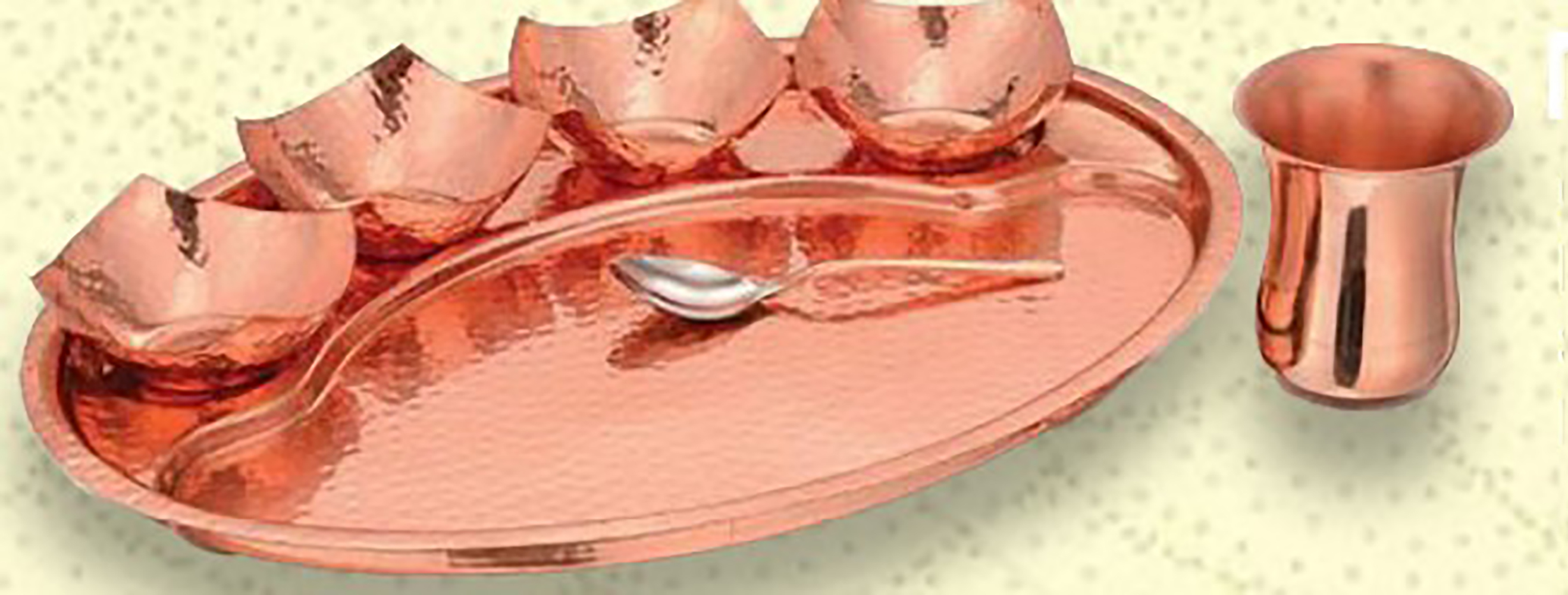 SOVERIGN THALI SET-CU/SS BIG ( 8 PCS SET)