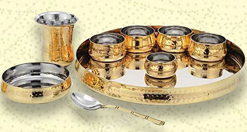 SOVERRIGN THALI SET- BR/SS ( 9 PCS )