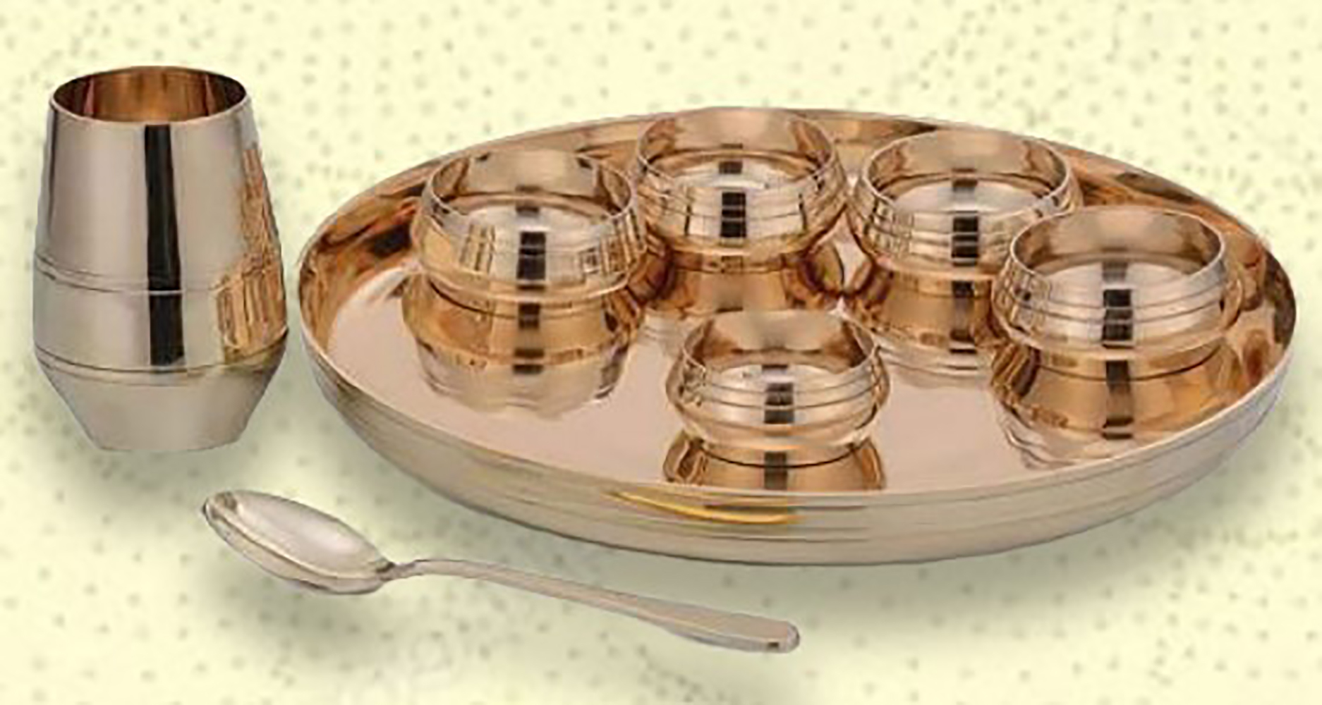 SOVERRIGN THALI SET- BR/SS ( 9 PCS )