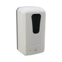 Automatic Sensor Lotion Dispenser Wall Mounted - 1200ml Capacity, Durable Abs Plastic, White Finish, Detachable Drip Tray Included, Secure Lock System