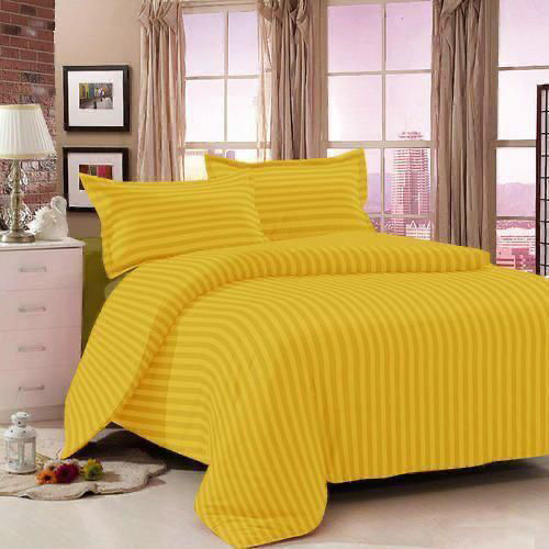 100% Cotton Plain Stripes King Bedding Set