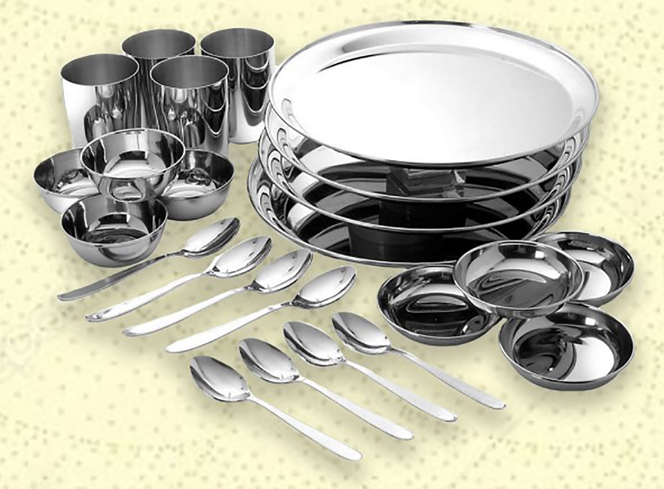 SS DINNER SET ( 24 PCS )
