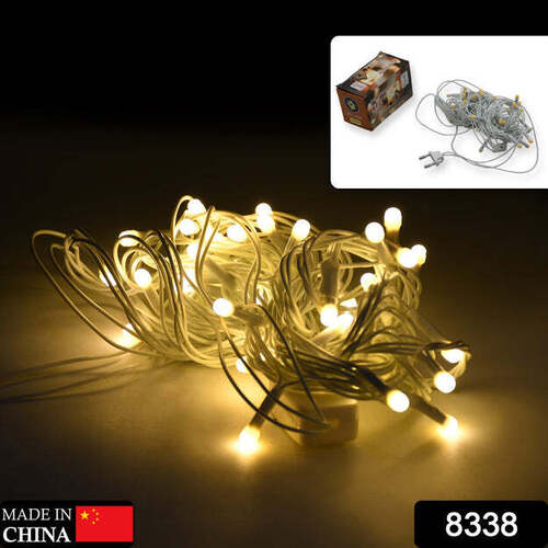 6MTR HOME DECORATION DIWALI AND WEDDING LED CHRISTMAS STRING LIGHT INDOOR AND OUTDOOR LIGHT FESTIVAL DECORATION LED STRING LIGHT ONE COLOR LIGHT (36L 6 MTR) (8338)