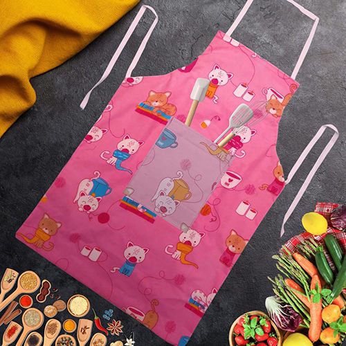 Different Available 100% Cotton Cartoon Kitchen Apron