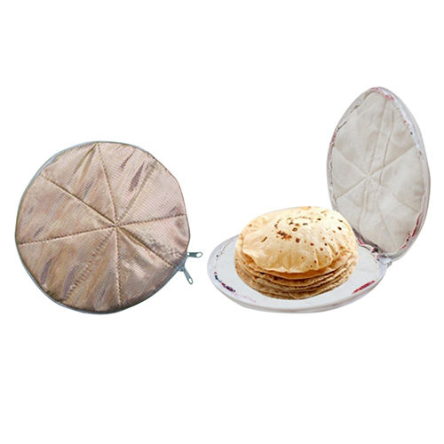 6 Pcs Gold Silver Chapati Round Hotcase Kit