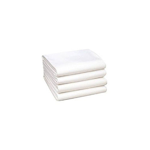 White 100% Cotton 2 Pcs Plain Single Bed Sheet