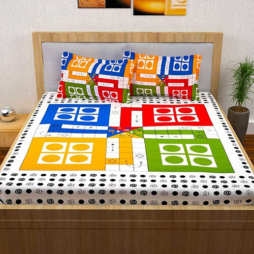 100% Cotton Ludo Bed Sheet