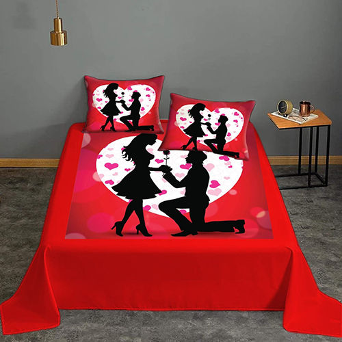 Velvet Digital Printed Bed Sheet