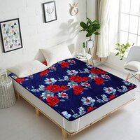 Elasticated Waterproof King Size Mattress Protector - Polyester, King Size, Multicolor | Soft Foam, Eco-friendly, Machine Washable, Woven Style