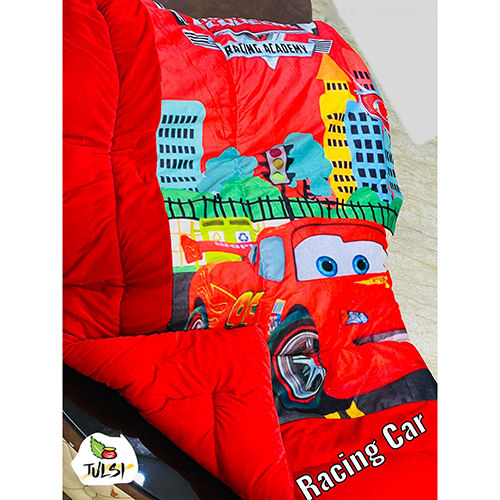 Red Kids Disnep Ultrasoft Warm Quilts