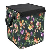 Multifunctional Non Woven Plastic Laundry Basket - 15x14x21.5 Inch, Durable Eco-friendly Design With Handle
