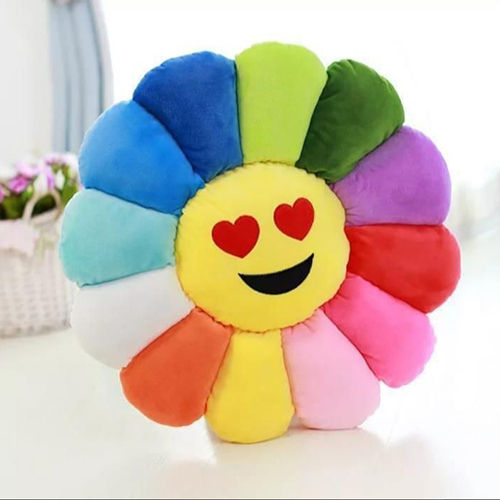 100% Cotton Velvet Sunflower Cushion