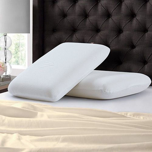 White Polycotton Memory Foam Pillow