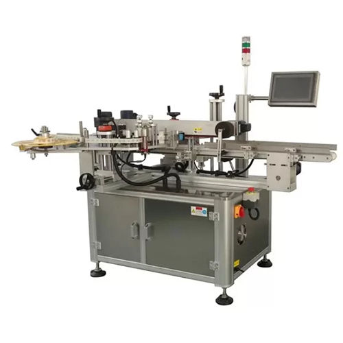 Silver Automatic Carton Box Corner Labeling Machine