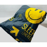 Glace Cotton Comforter - 60x100 Cm Single Bed Size, Ultra Soft Panel Print Design, Ideal For Kids