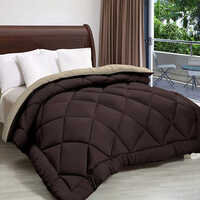 Satin Fabric Cotton Solid Reversible Comforter Set