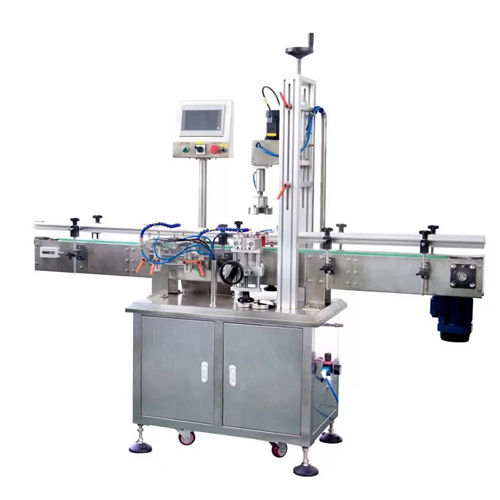 Silver Automatic Single Head Screw Capping Machine