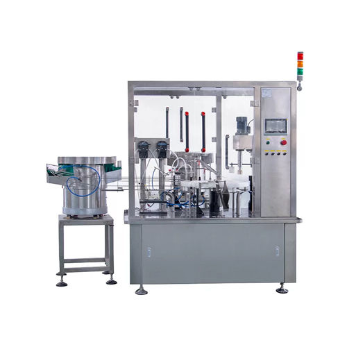 Silver Fully Automatic Filling And Capping Machine