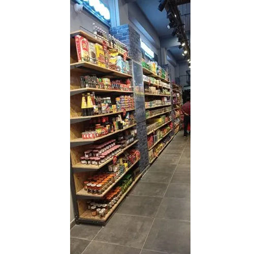 Wooden Supermarket Display Rack