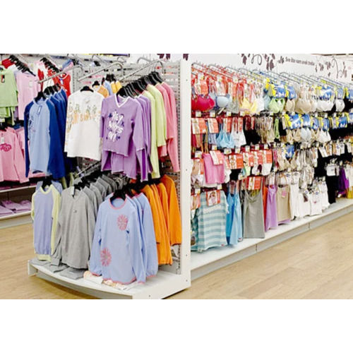 White Garment Storage Shelves