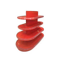 Red Supermarket Gondola Rack