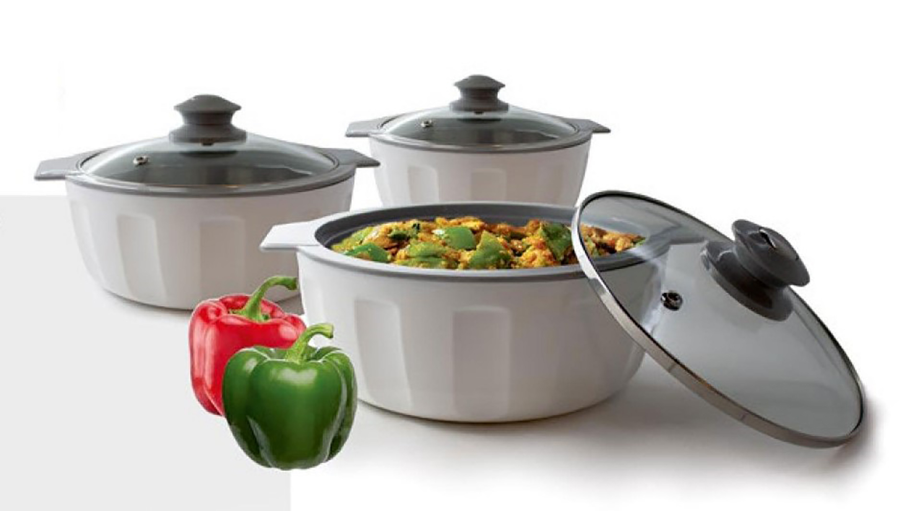 STAINLESS STEEL CASSEWROLE FINE DINE