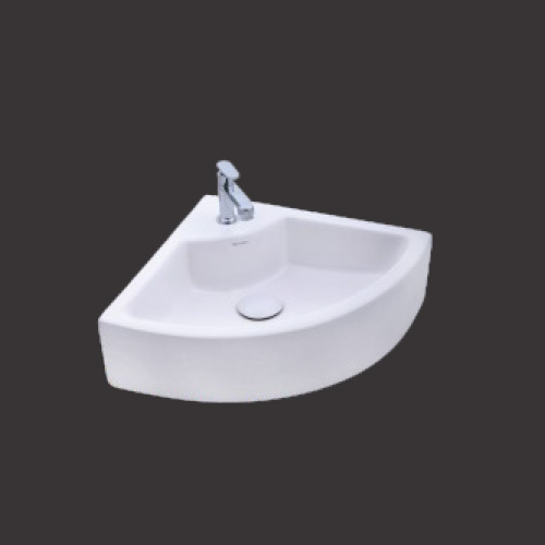 White Delta Corner Wash Basin