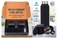 Ecosip Bottle With Cork Journal Gift - Color: Black