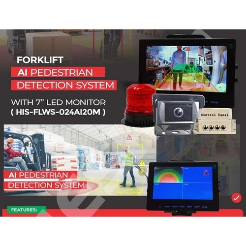 Black Forklift Ai Pedestrian Detection System